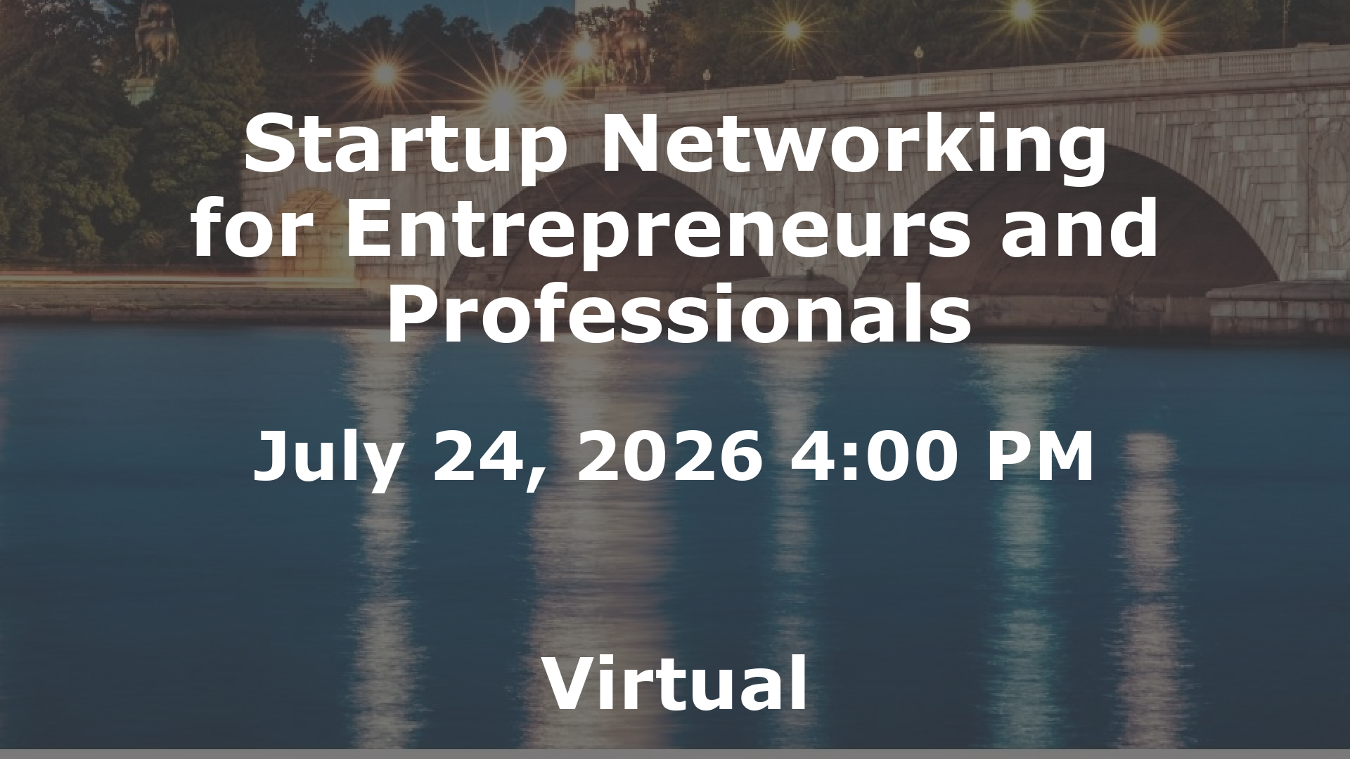 Startup Networking for Entrepreneurs and Professionals event image
